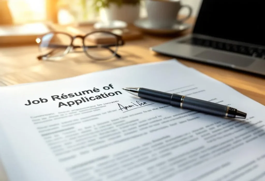 récapitulatif de votre candidature signé