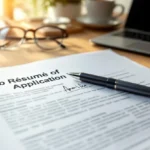 récapitulatif de votre candidature signé