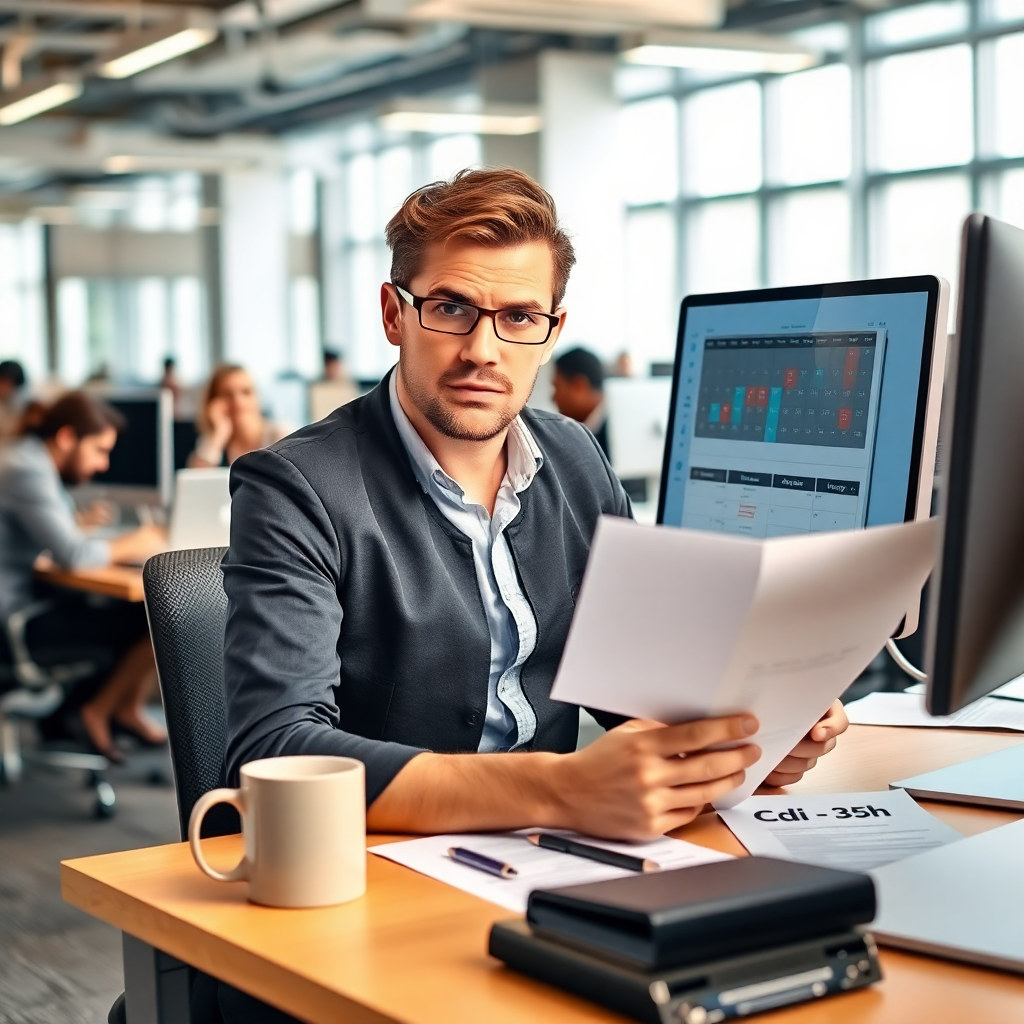 je fais moins d'heure que mon contrat cdi