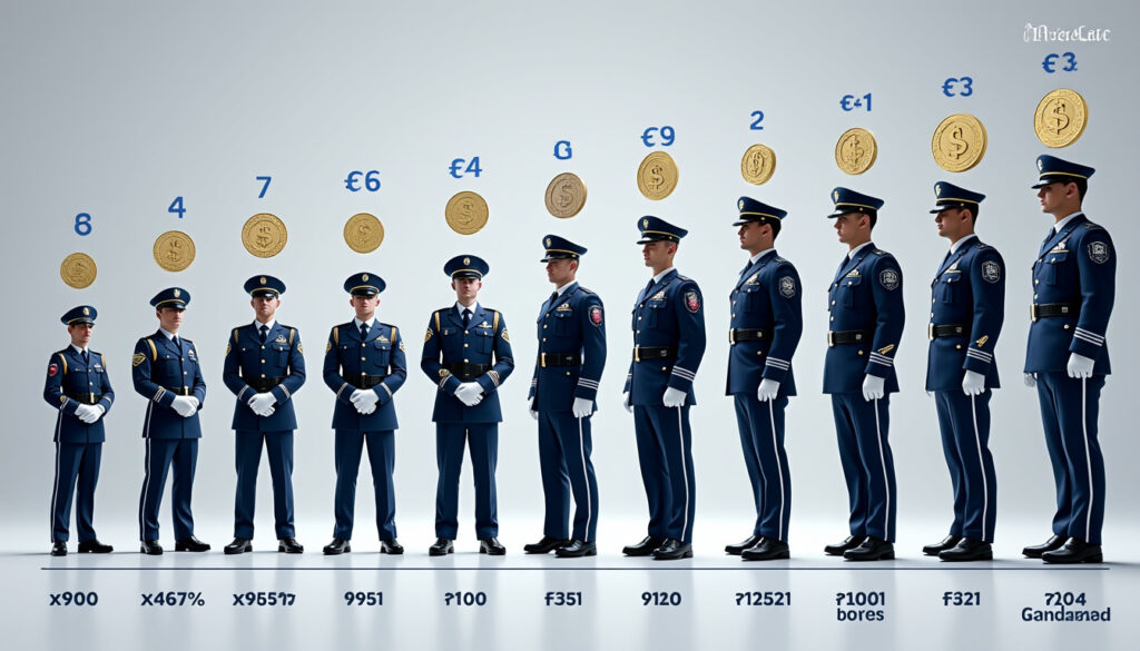 découvrez le salaire des gendarmes en 2026, avec un détail complet des montants selon les grades et les primes associées.